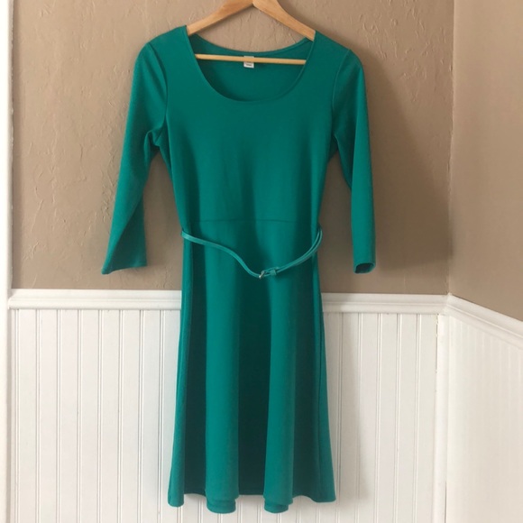 Emerald Green Long Sleeve Dress